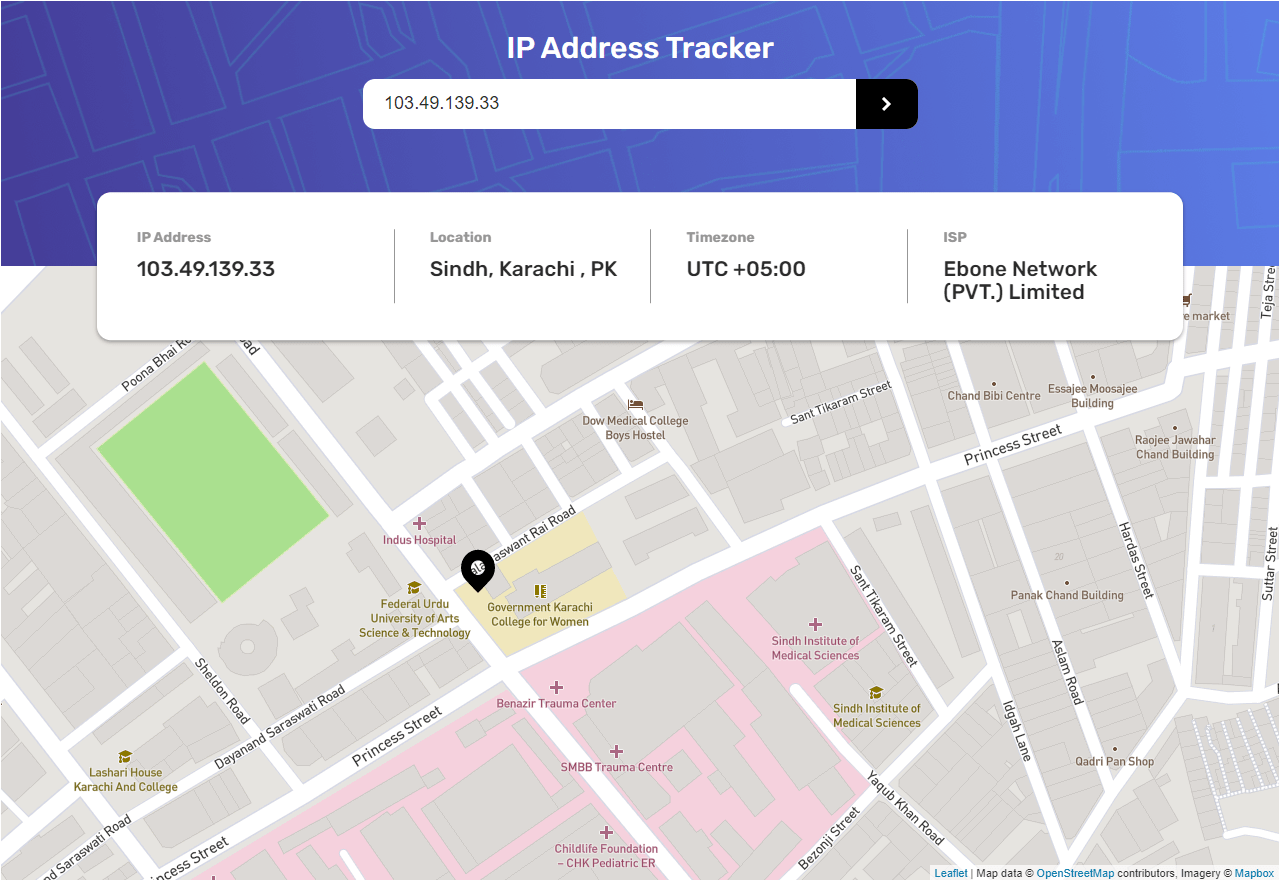 IP Address Tracker
